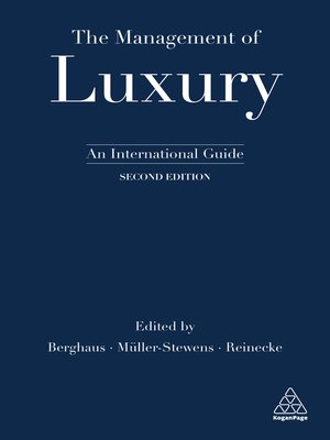cover image of The Management of Luxury